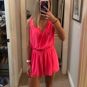 Hot Pink Romper